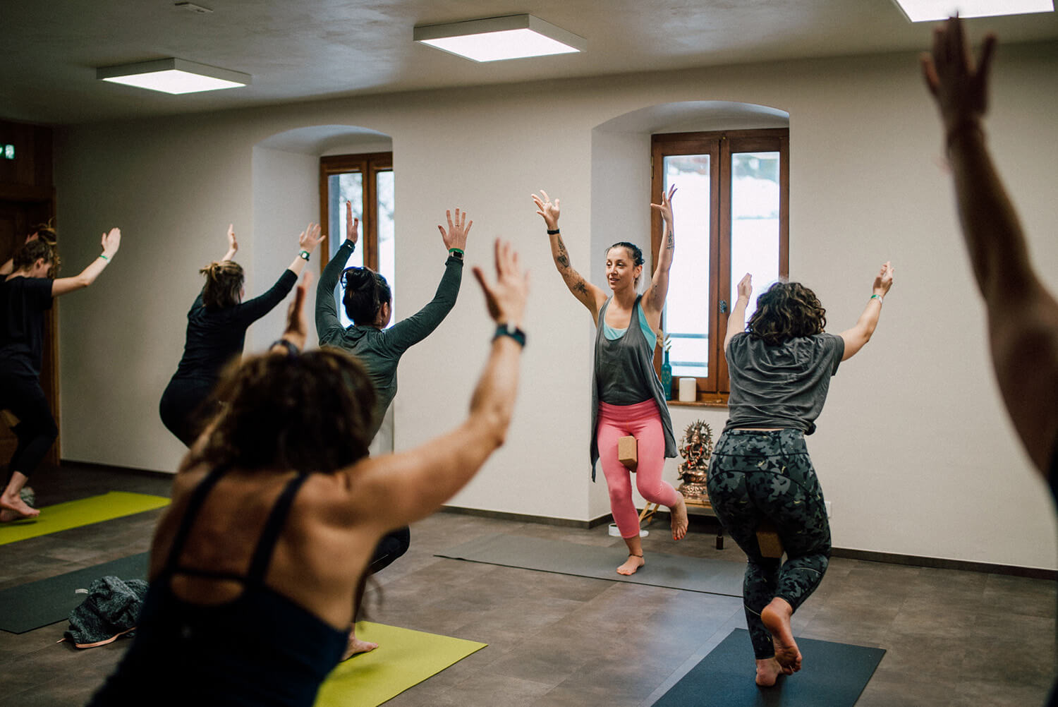 Ursula yoga teacher in Morzine Studio