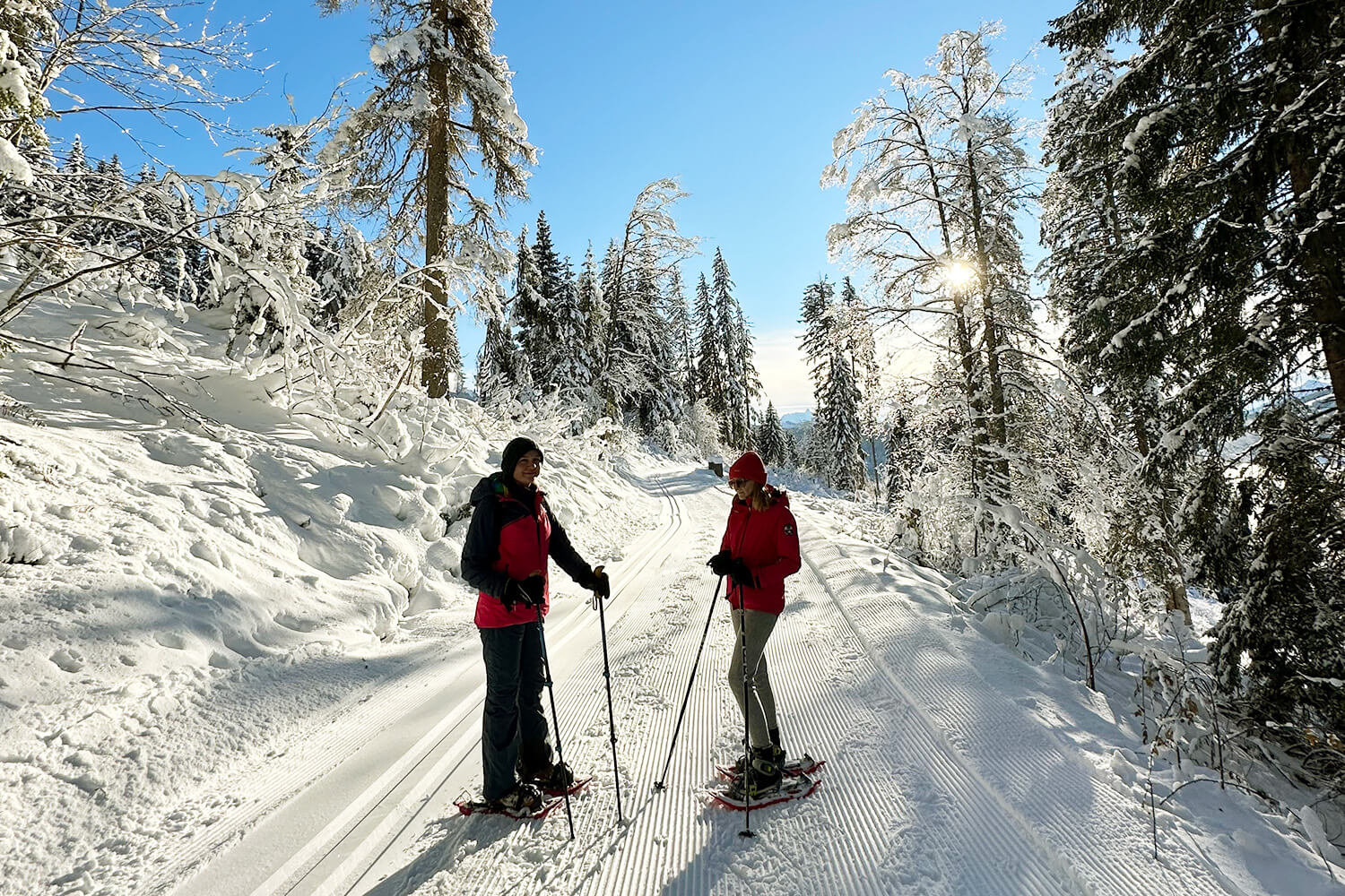 Snowshoeing Retreat for non skiers near Geneva in the French Alps