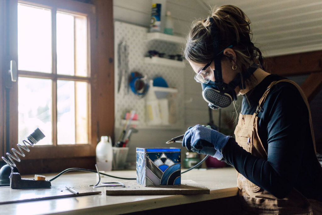 How to Set Up Your Stained Glass Soldering Station - Mountain Woman  Products Stained Glass