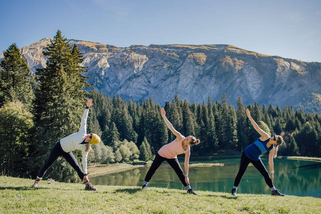 yoga and hiking retreat in the French Alps