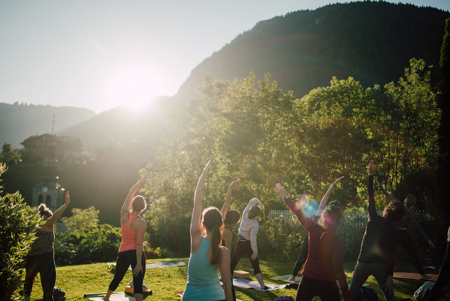 yoga retreat in the French Alps