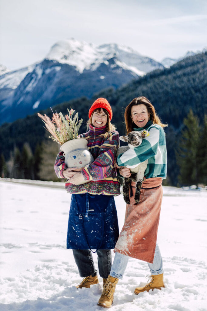 Pottery and sheep farm in the Alps