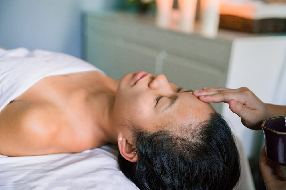 head massage in Morzine by Elemental Life therapist