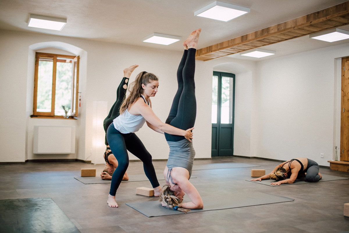 Yoga class with Emily Ruth in Morzine studio