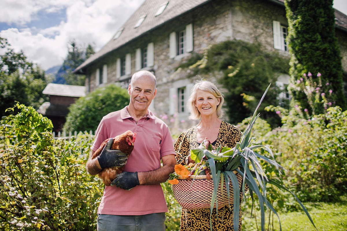The Farmhouse Morzine owners - Dorrien and Di