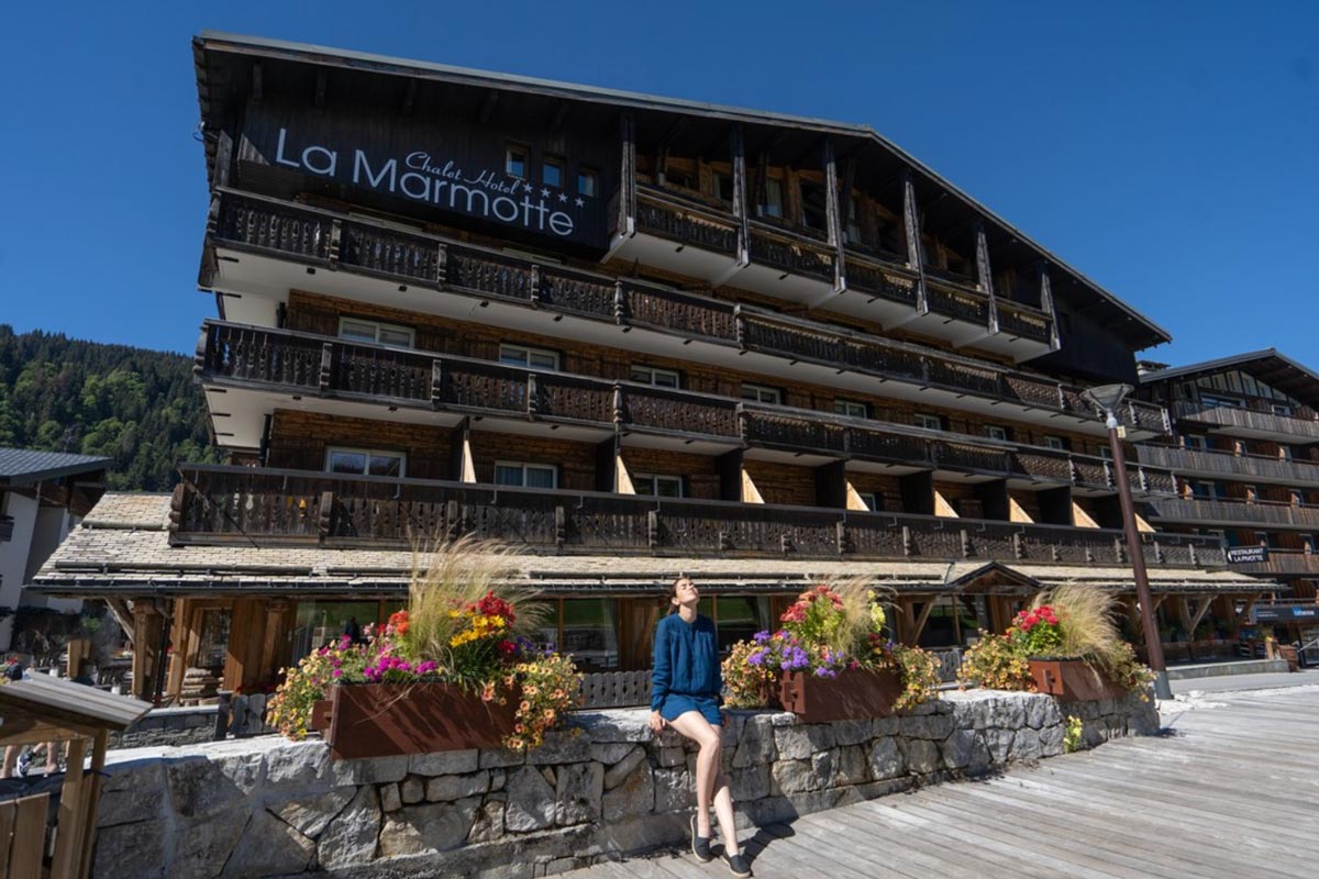 Summer in Les Gets and Morzine, hotel Marmotte