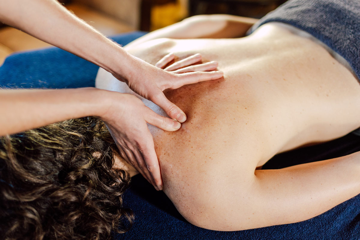 Relaxing massage in Morzine by Martha Perry