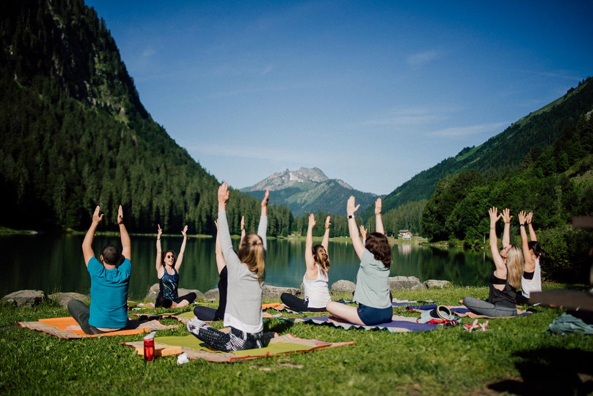 Yoga Retreat at Lake Montriond in Morzine, French Alps
