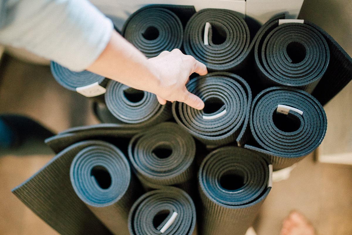 yoga retreat mats