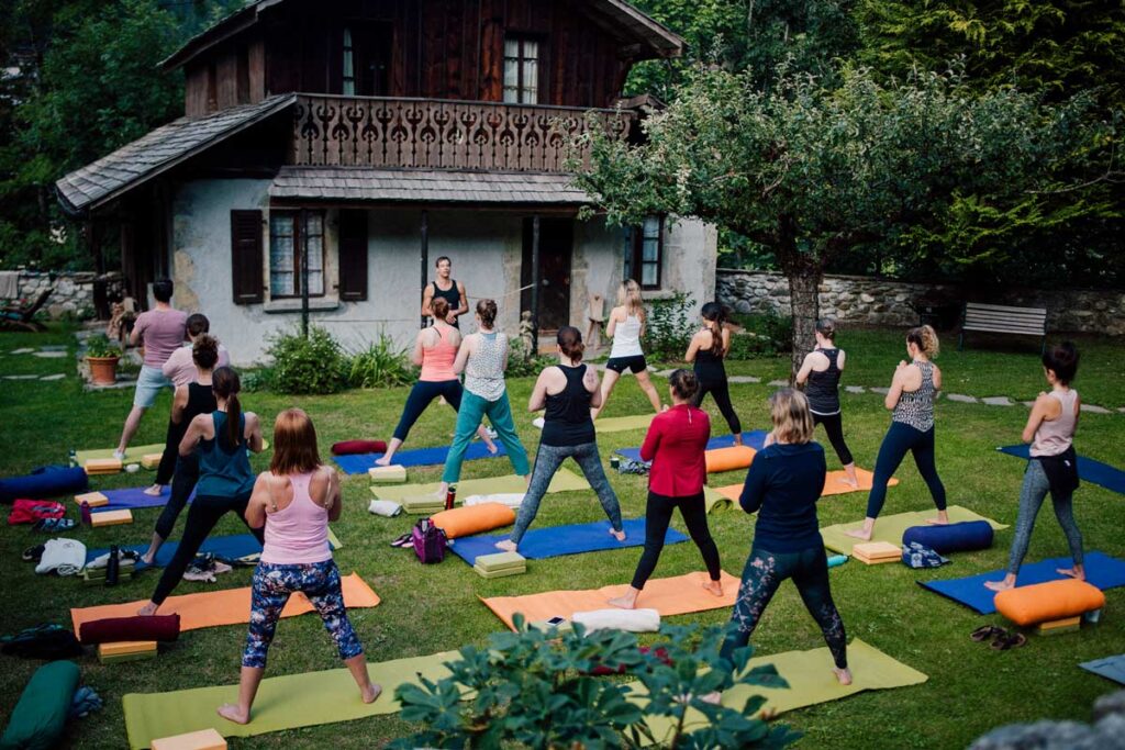 Yoga retreat in the French Alps