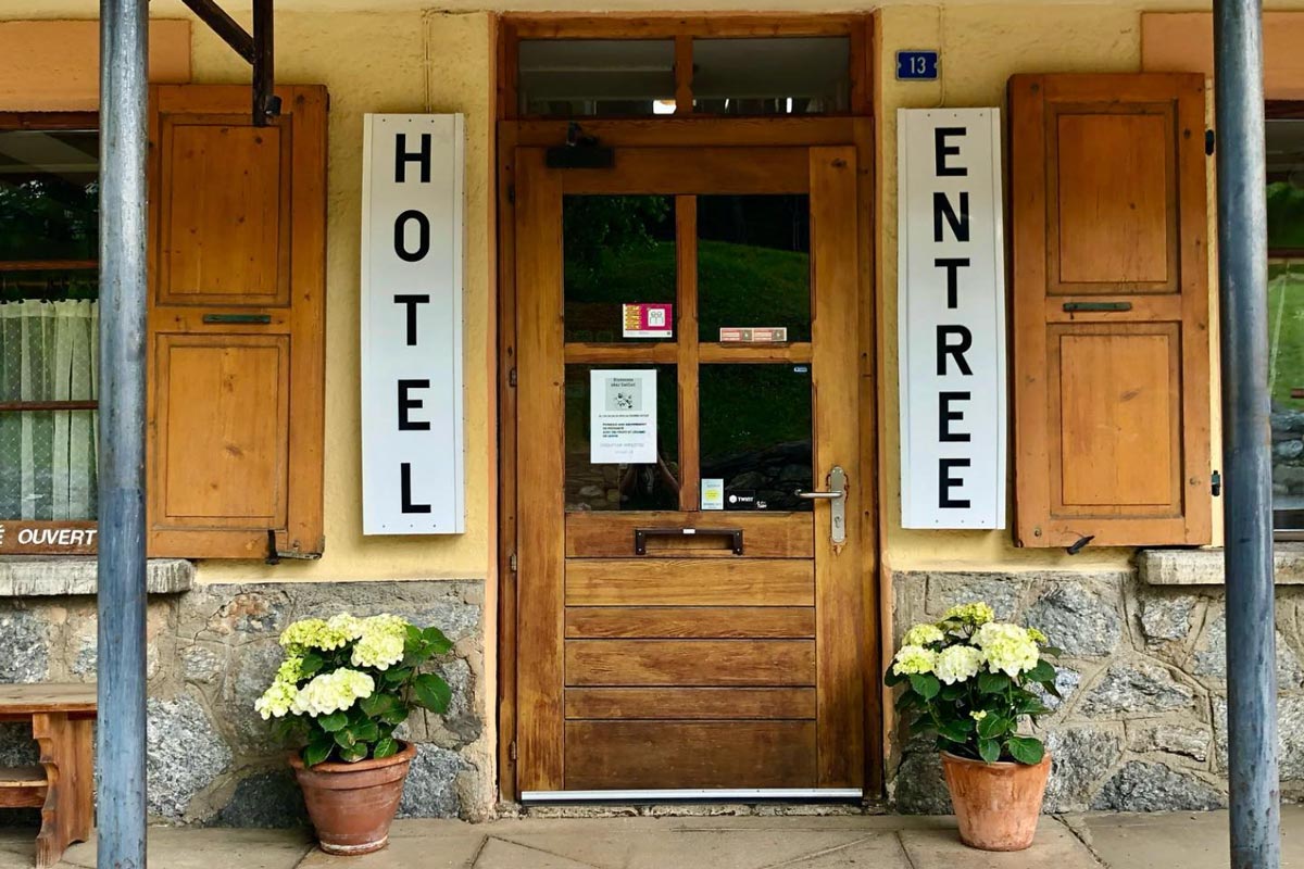 Hotel pension beau site retreat venue in martigny entrance
