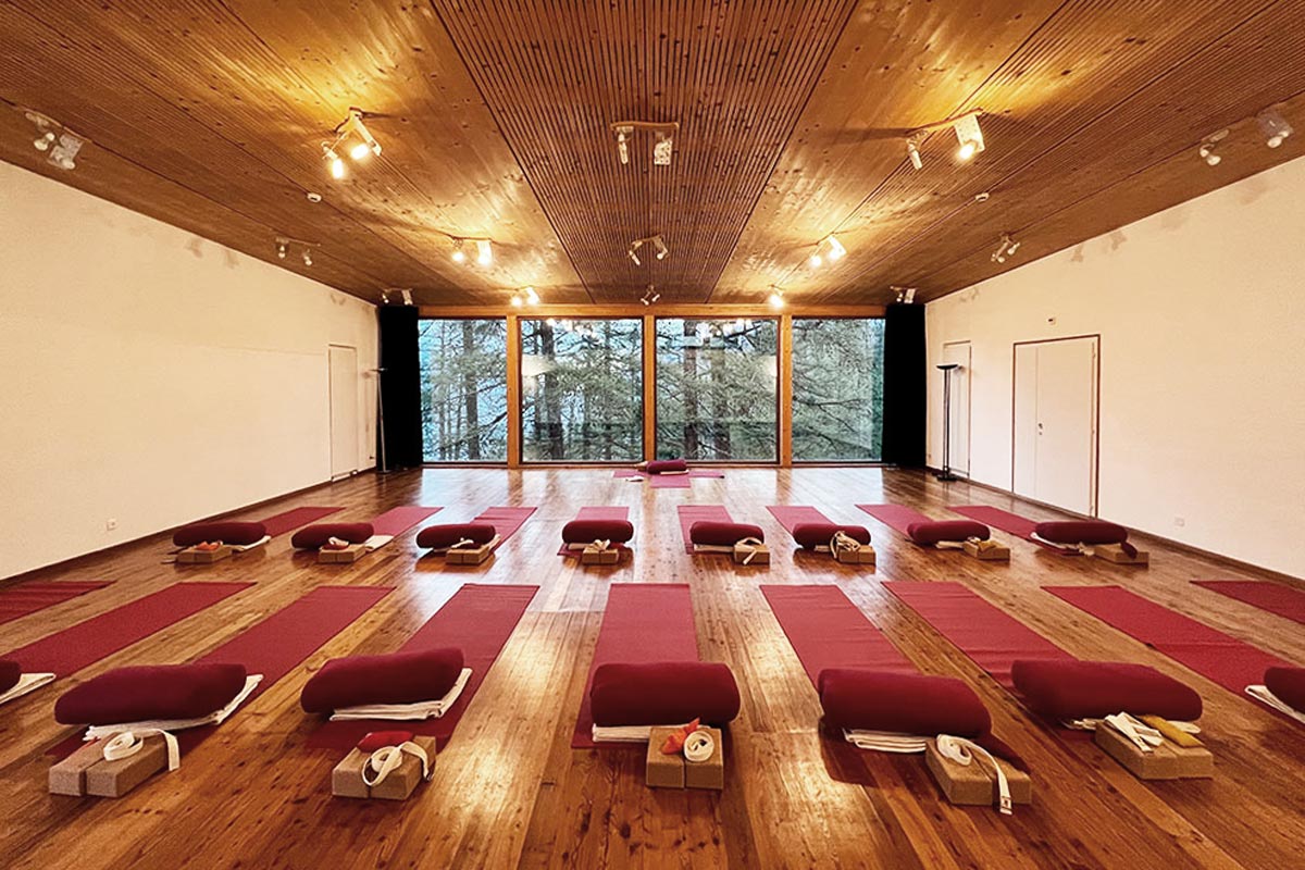 yoga studio at hotel pension beau site