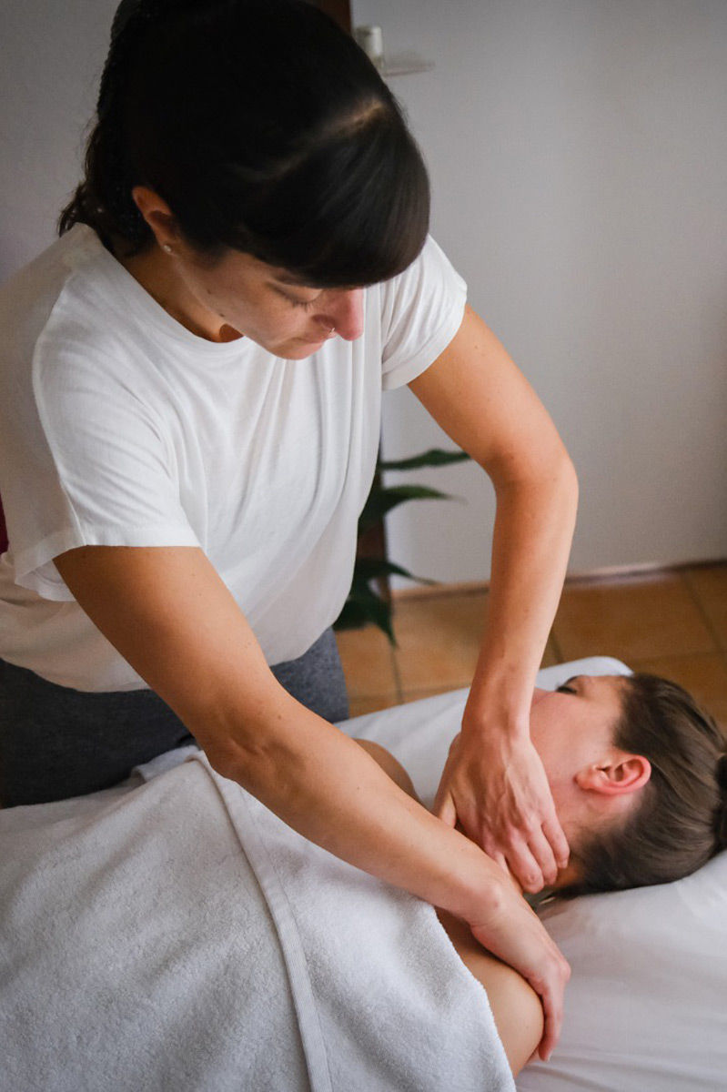 Massage treatment in Chamonix in the French Alps by Naama