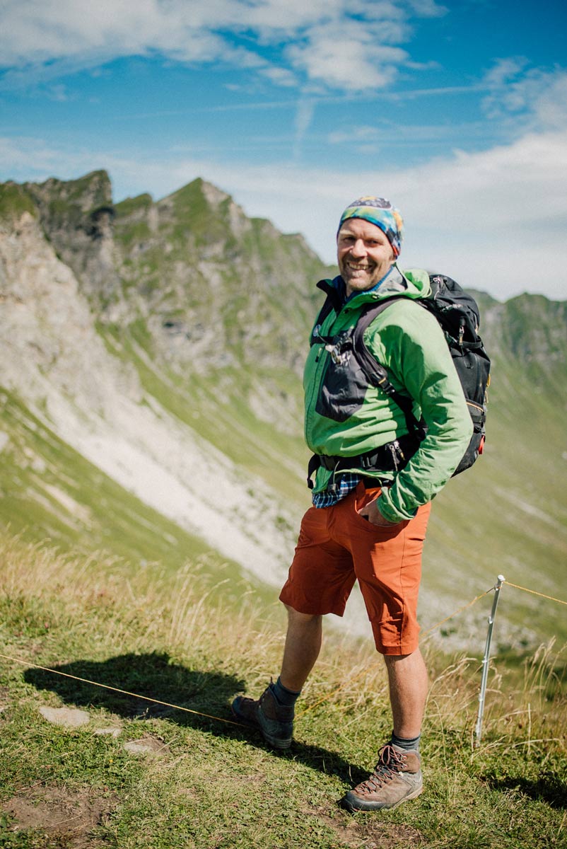 Neil Game Hiking guide and leader in the French Alps in Summer
