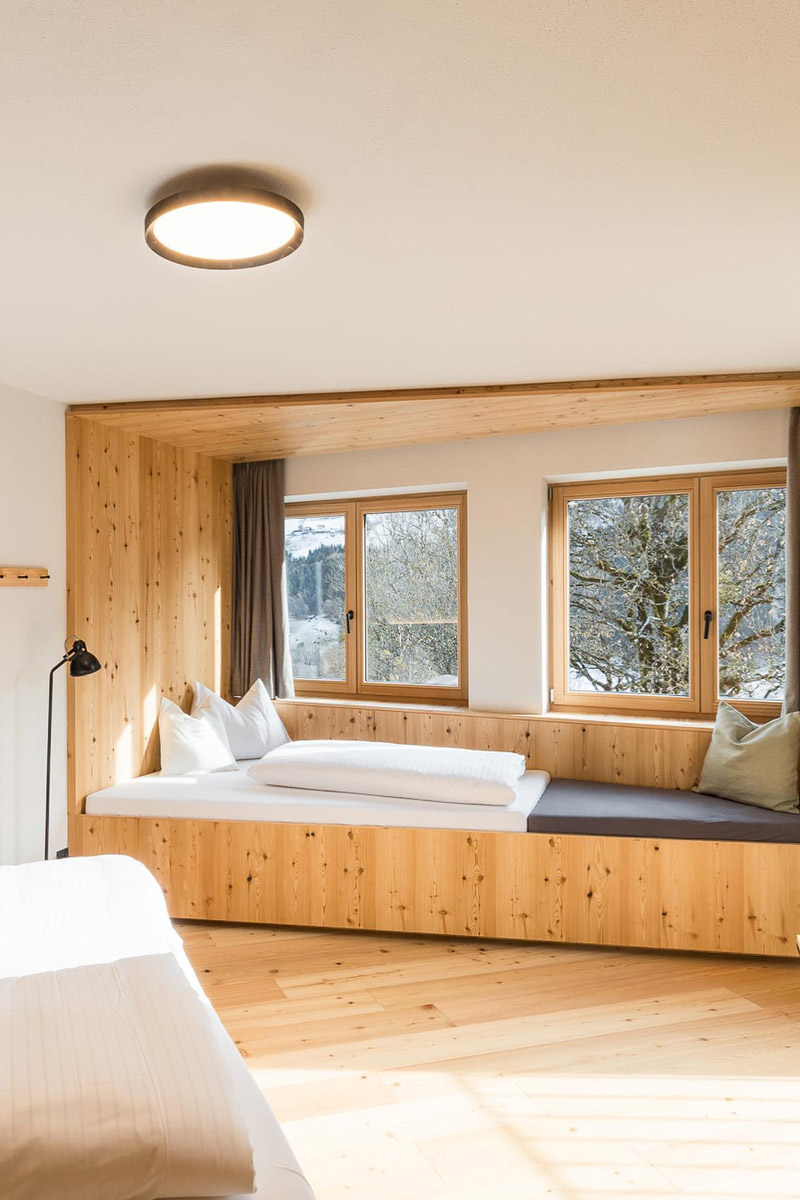 Comfortable bedrooms at retreat hotel Thalers Mariandl in Austria