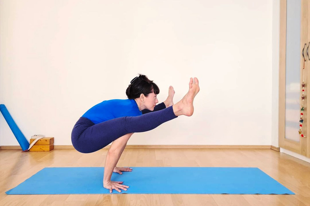 Claudia Lamas Cornejo finding balance through Iyengar yoga