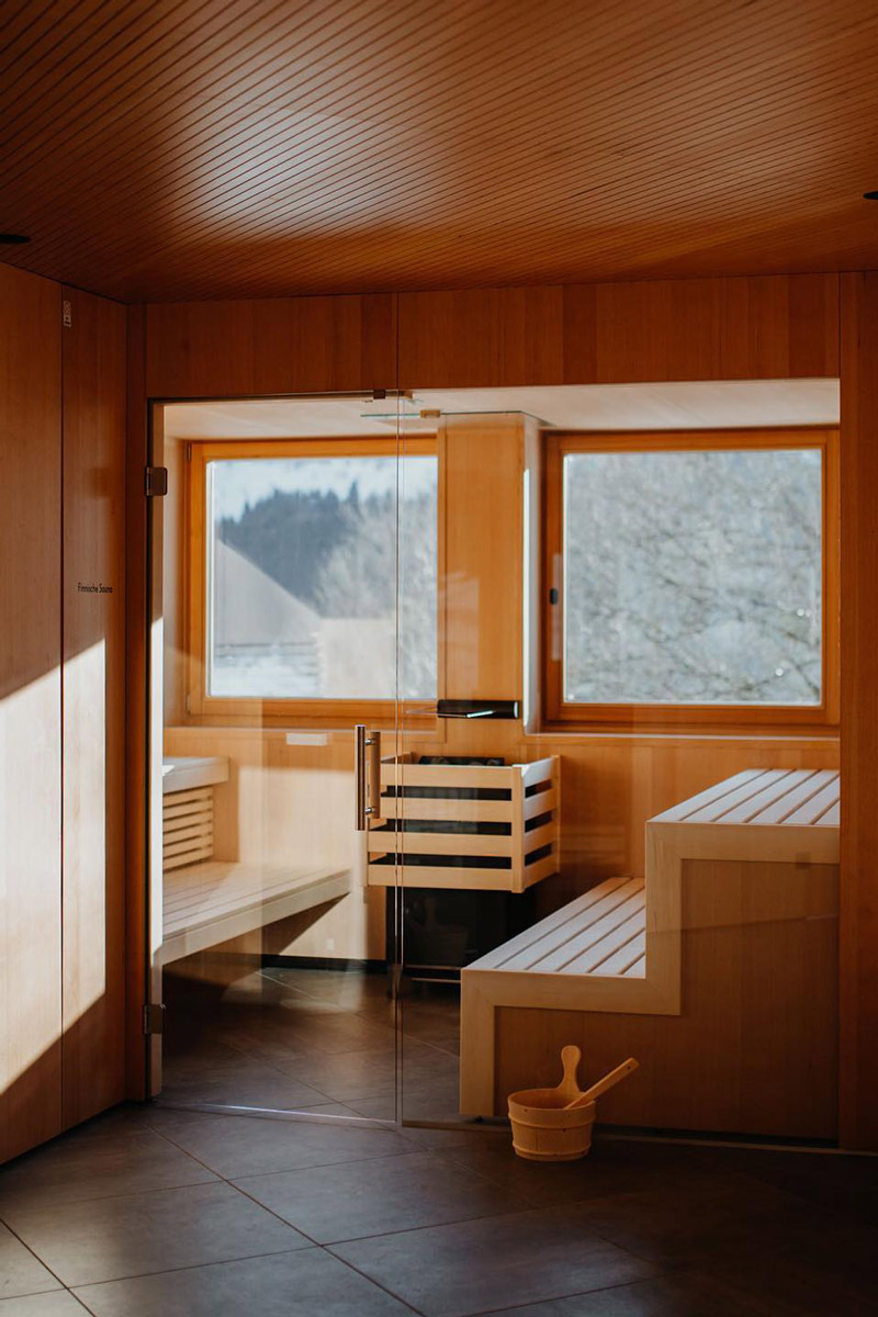 Sauna and spa at retreat venue Thalers Mariandl in Schladming, Austria