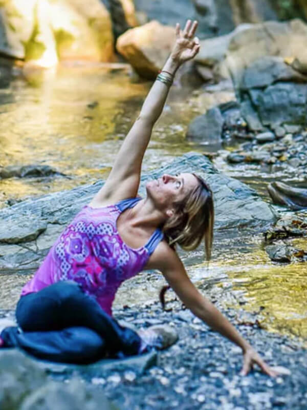 Founder of Chamonix Yoga Festival Blanche Yogi