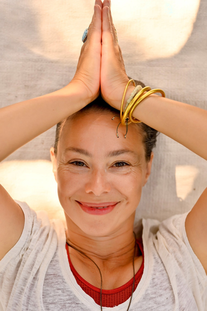Master yoga instructor Catherine Saurat Pavard