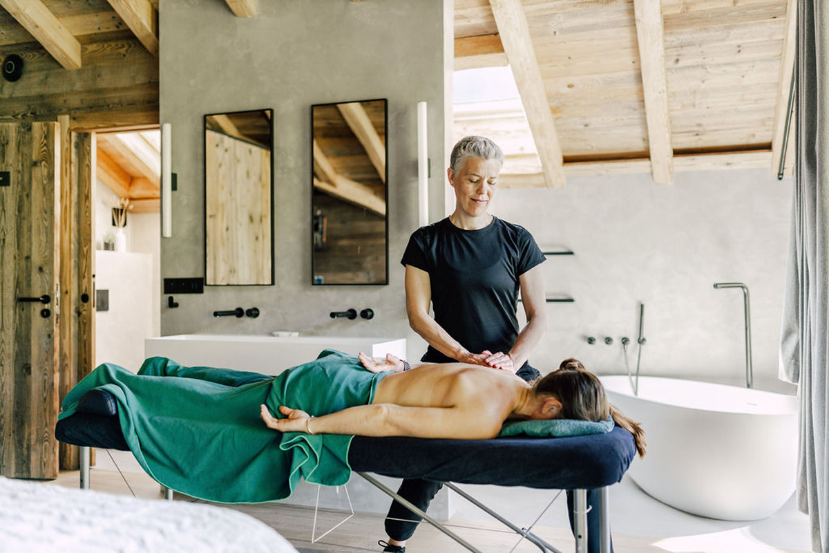 A relaxation massage from Alpine Body Care Massage's mobile service