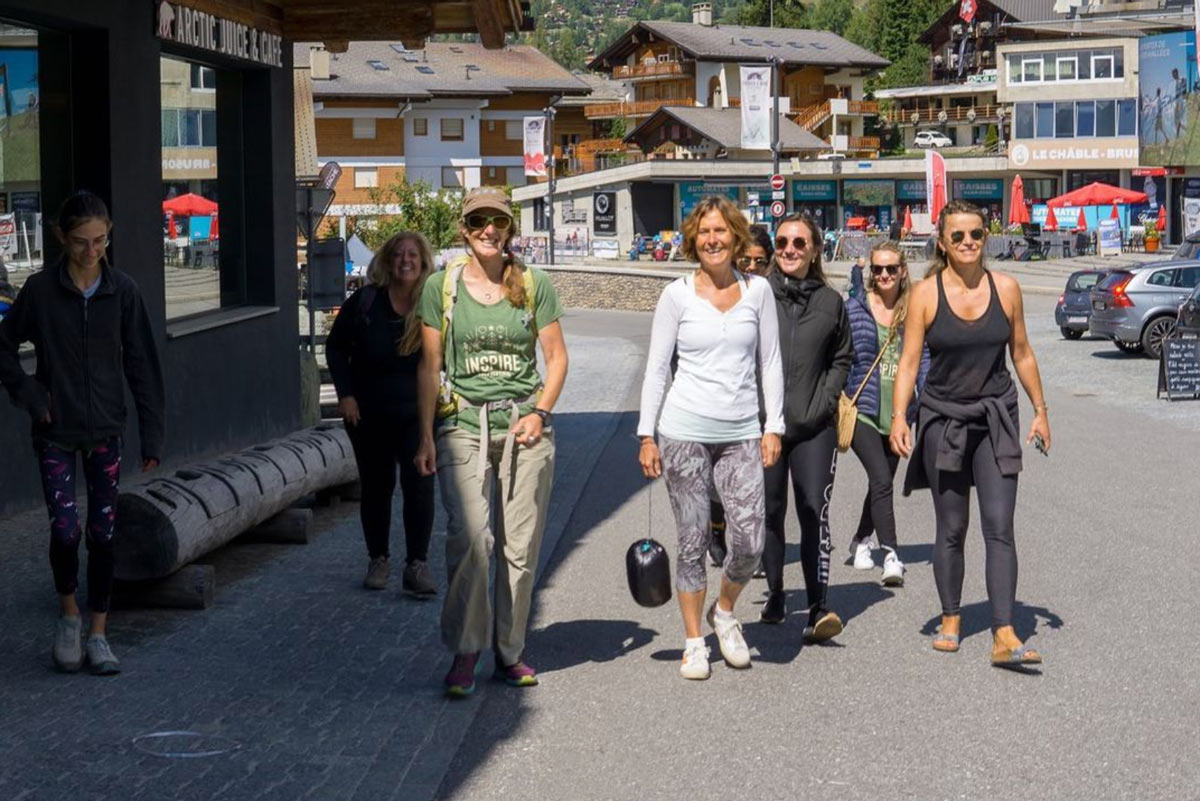 The lovely town of Verbier during Inspire Yoga Festival