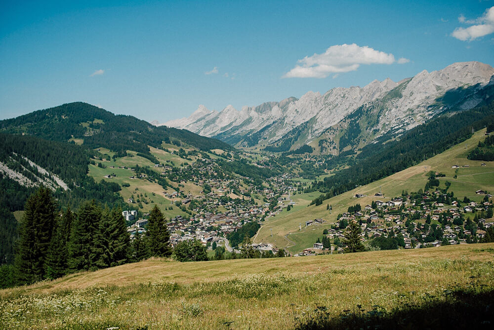 Stunning view of La Clusaz in the Haute Savoie, French Alps