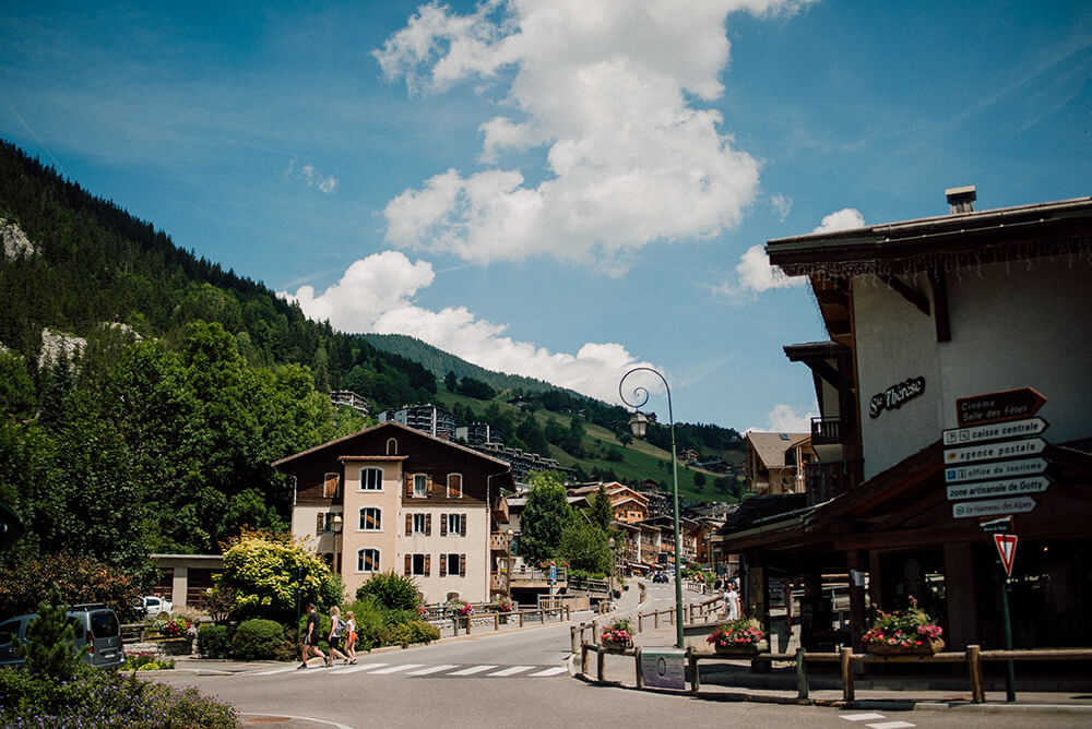 Mountain town of La Clusaz in the Haute Savoie, French Alps